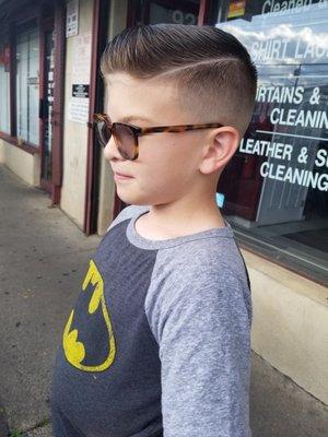 Fade haircut for boys
