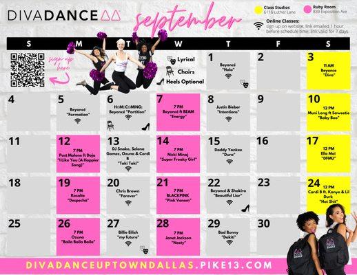 Fall in love with our weekly classes!