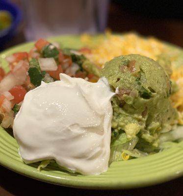 LOVE! the sides here you get one plate of 4 sides and rice and beans on another. Hot & Cold separate :)...