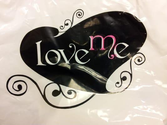 Logo on a bag (received after my first purchase!)