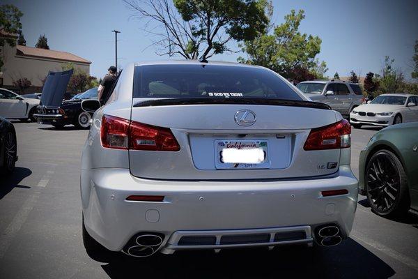 Repainted my bumper and color matched plus installed the diffuser perfectly and couldn't be happier.
