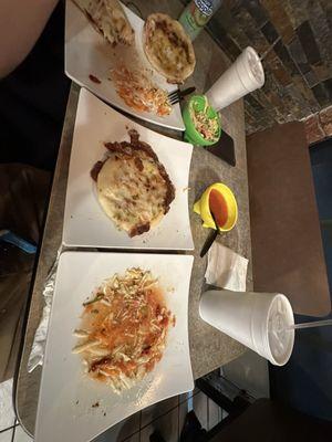 Pupusa with Cheese and Beans