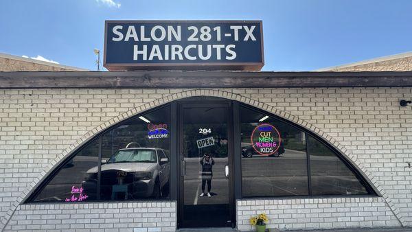 Haircuts for Men, women, & kids. 
Open on Mondays. 
Location 1510 N Hwy 281 #204 Marble Falls, Tx 78654