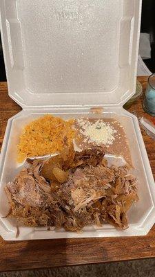 Supposedly $20.00 worth of carnitas