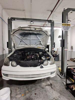 2jz motor removal