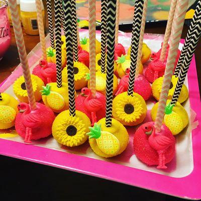 Summer time cake pops