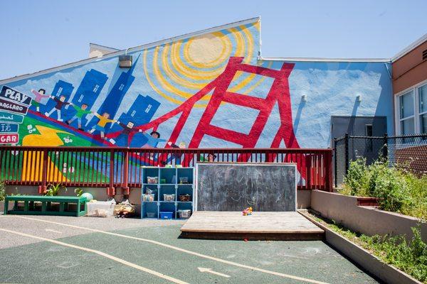 Preschool Playground at the Mission YMCA in San Francisco.
