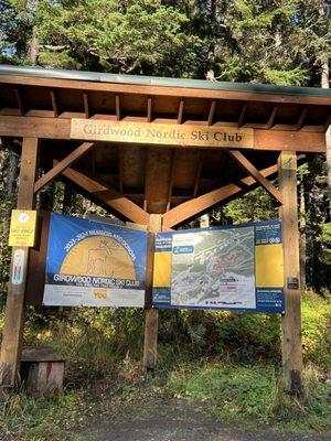 Girdwood map and signage courtesy of the Girdwood Nordic Ski Club