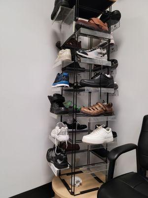 Wow,of the shoes we couldn't find one.