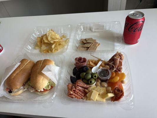 Turkey Club sandwich Premade charcuterie