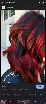 I wanted the red to be a vibrant blue..