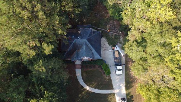 We also set up emergency tree removal/tarping service