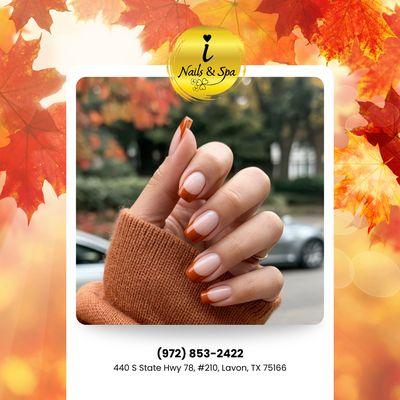 Your autumn nail dreams can come true! Just visit us and we'll make it happen. Book your appointment today!