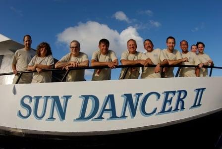 UnderseaX Divers on board Belize liveaboard