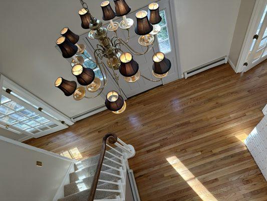 Refinished hardwood floors