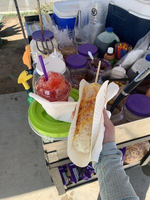 Elotes Mangoneadas Y Raspados