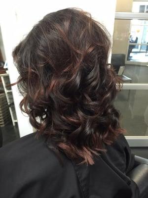 From blonde balayage to brown