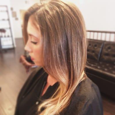 Colorist Britney Ketchie at Patrick Evan Salon