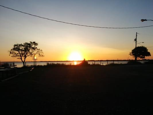 Awesome sunset at the sunset bar