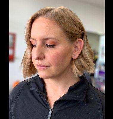 Hair by tricia and makeup by allie
