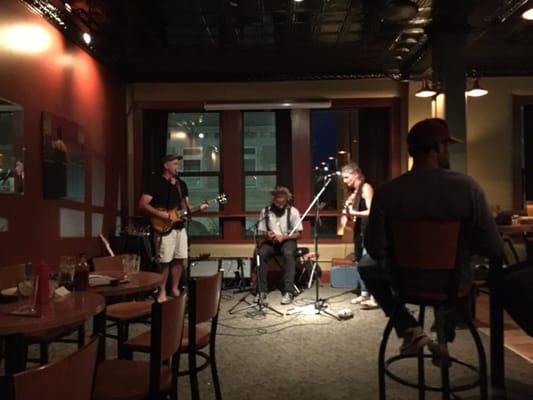 The music stage with excellent tunes