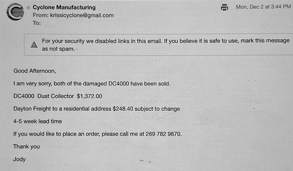 Cyclone Blasting Systems