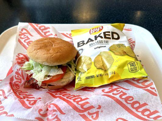 Grilled Chicken Club with Chips