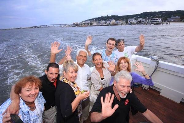 Fun times aboard the Mariner. Northern Monmouth Chamber Cruise. www.ClassicBoatRides.com