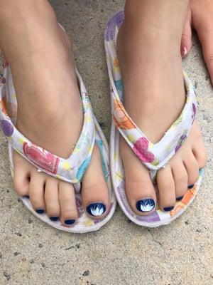 Pedicure of my 5 yr old.