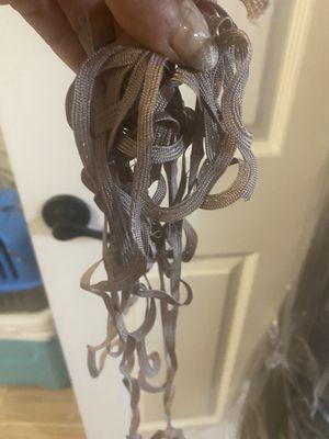 Just a small part of what I had to cut from the dress.