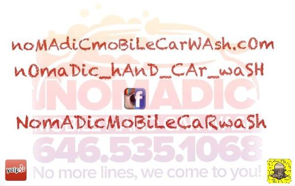 You can follow us on social media and look us up on our website.