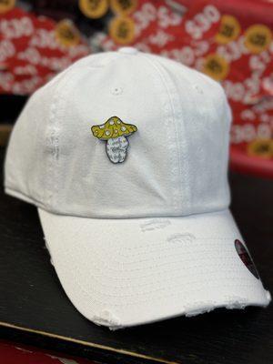 Blank Dad Hat / Mushroom Cheeks Pin