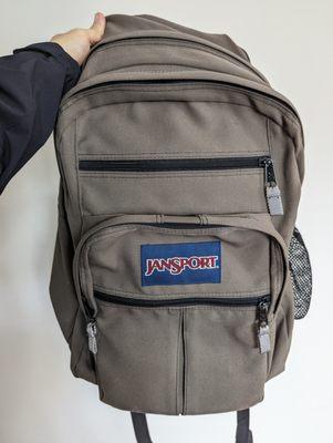 Goodbye, JanSport backpack. You served me well since circa 2006. Donated today at the Goodwill on Garrett Road in Durham, NC.