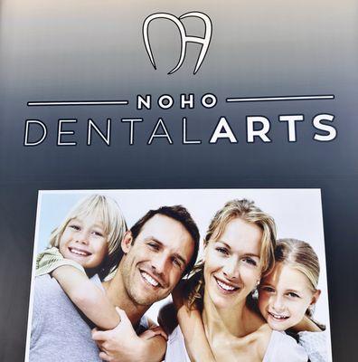 NOHO Arts outdoor signage.