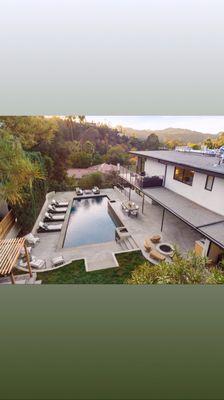 Lola Drive; pool remodel, block work, hardscaping and landscape design.