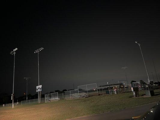 baseball/softball fields
