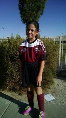 Our baby girl's first game