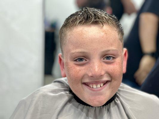 Israel does a great job with our haircuts.