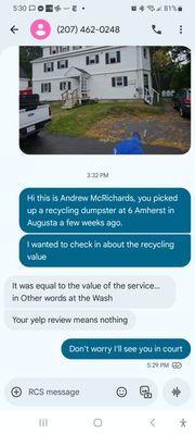 this is the owner - says reviews don't matter - they will cheat and steal regardless