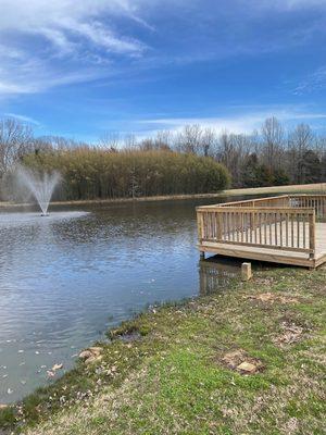 Stocked pond onsite.
