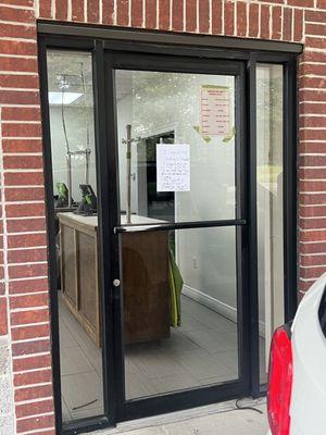 I went back on the day my clothes were to be ready as soon as I was off work. It was not closing time, yet the doors were locked.