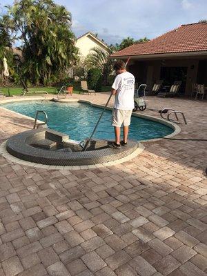 We ALWAYS wear our company shirts on the job!