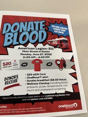 Blood drive