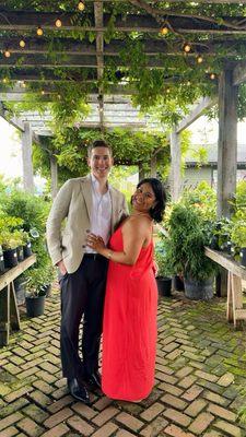 After my hair was styled!