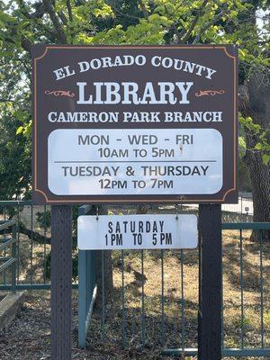 El Dorado County Library-Cameron Park Branch