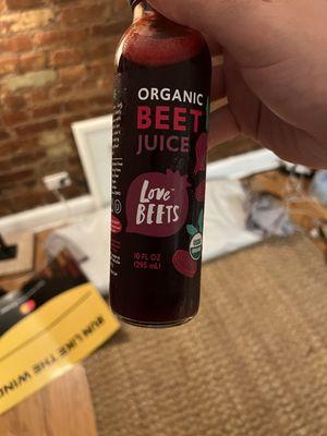 That recommended beet juice