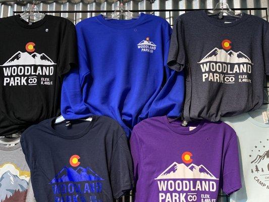 Woodland Park sweatshirts and tees