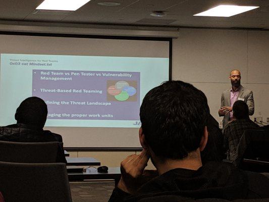 Holiday party and amazing Cybersecurity presentation!