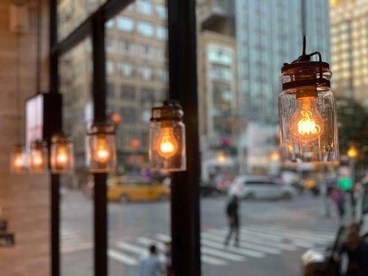 interior shot overlooking the city