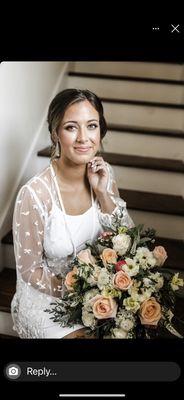 blush babe for her wedding.